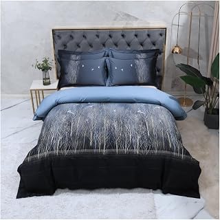 FGHOEV Printed Duvet Cover Set Cotton Duvet Cover Set 4 Piece Bed Sheet Duvet Cover Pillowcase (Color : D, Size : 1.8 * 2.0m)