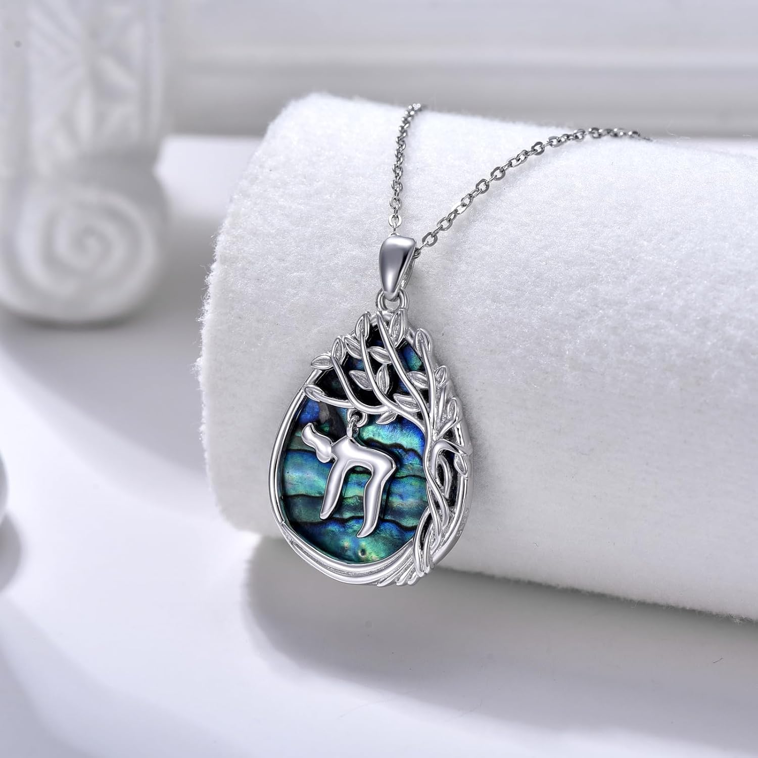 Jewish Jewelry Tree of Life Necklace 925 Jewish Sterling Silver Pendant Necklace Women Gift - Image 2