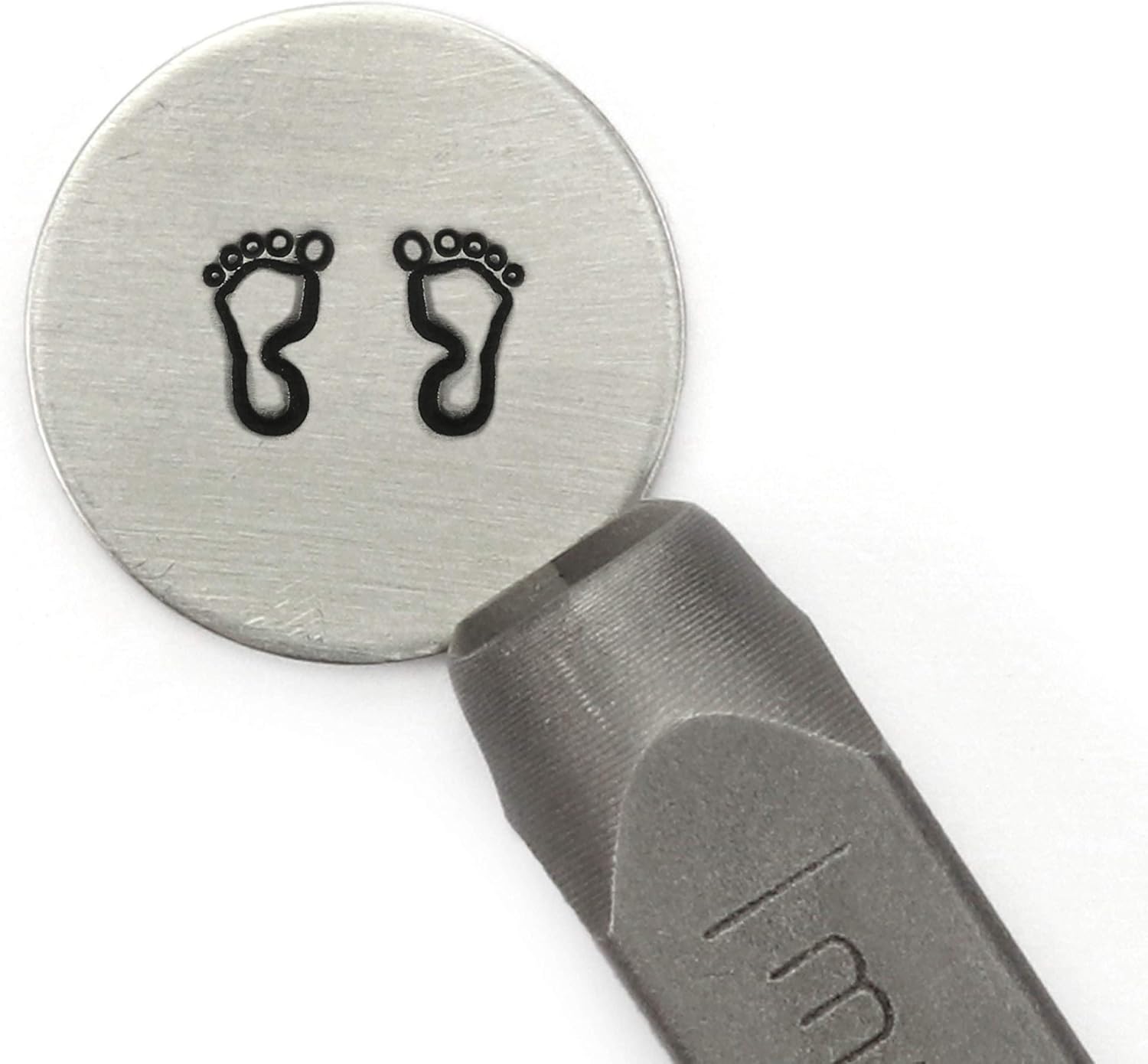 ImpressArt - Right & Left Foot Outline Signature Metal Design Stamp Pack, 2pc (6mm)