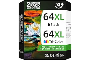 HP 64XL Black and Color Ink Cartridge 1-Pack