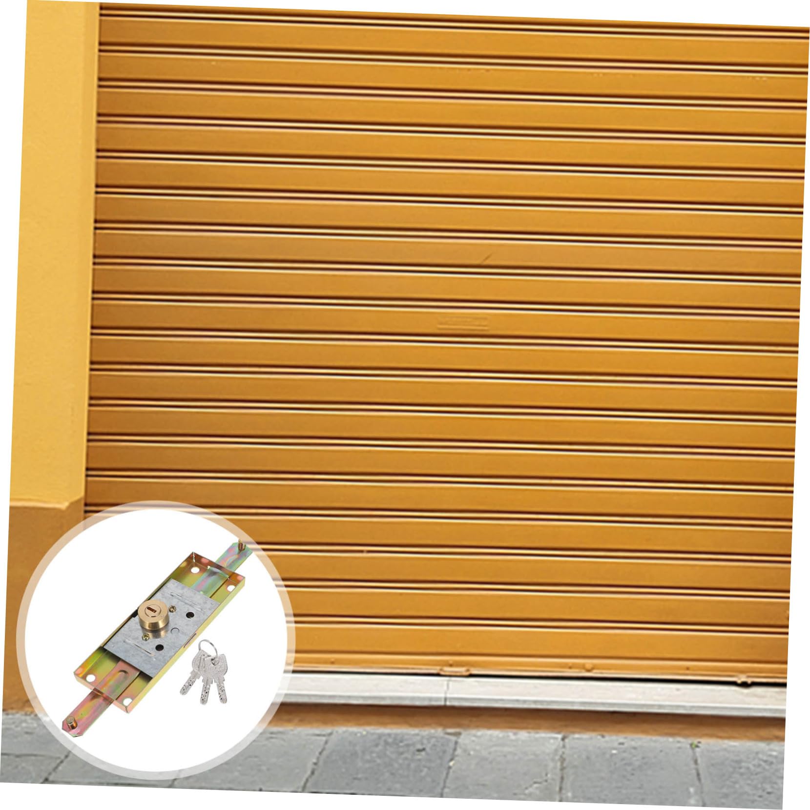 Artibetter 4pezzi Serratura Per Garage Set Serrature Scorrevoli Con Chiavi Per e Avanzata Facile Usare
