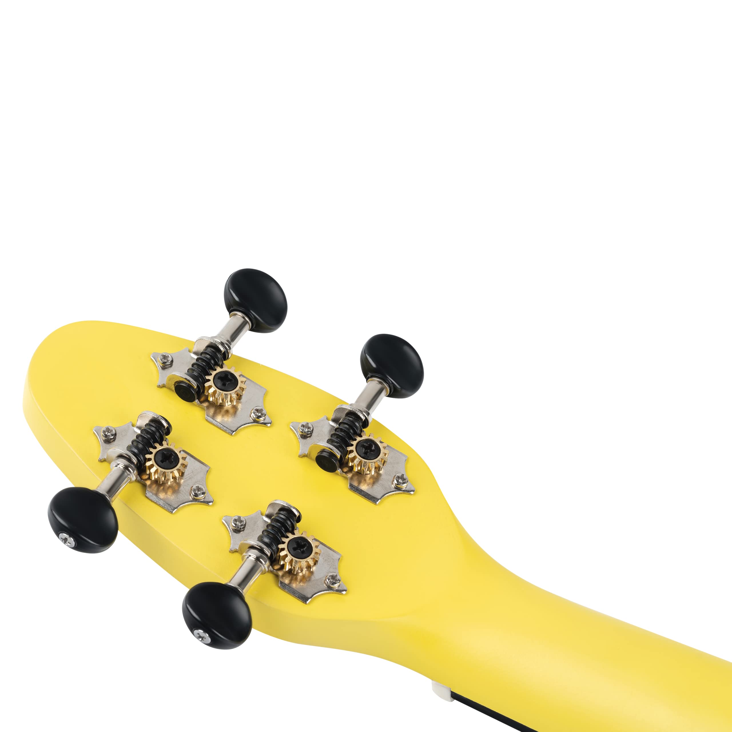 Ortega Guitars Sopran Ukulele Akustisch – Keiki K2 Series – Inklusive Zubehör – Agathis, ABS, Gelb (K2-LGR)
