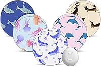 Vista 31 de Dexcom - Parches impermeables G7, estampado floral, paquete de 10 parches Amolyfe Dexcom Stelo Overpatchs, a prueba de golpes con tapa dura