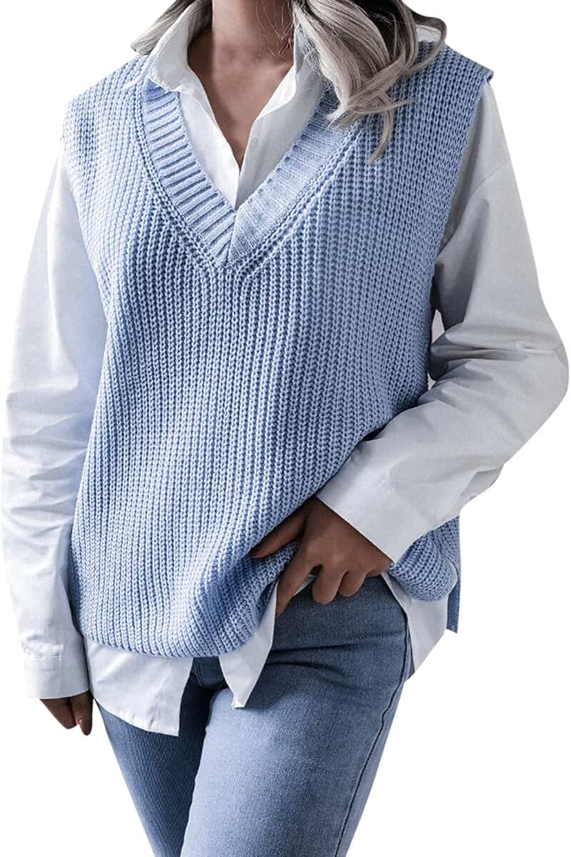 Amazon.co.uk Women's Sleeveless Jumpers Women's Sleeveless Jumpers