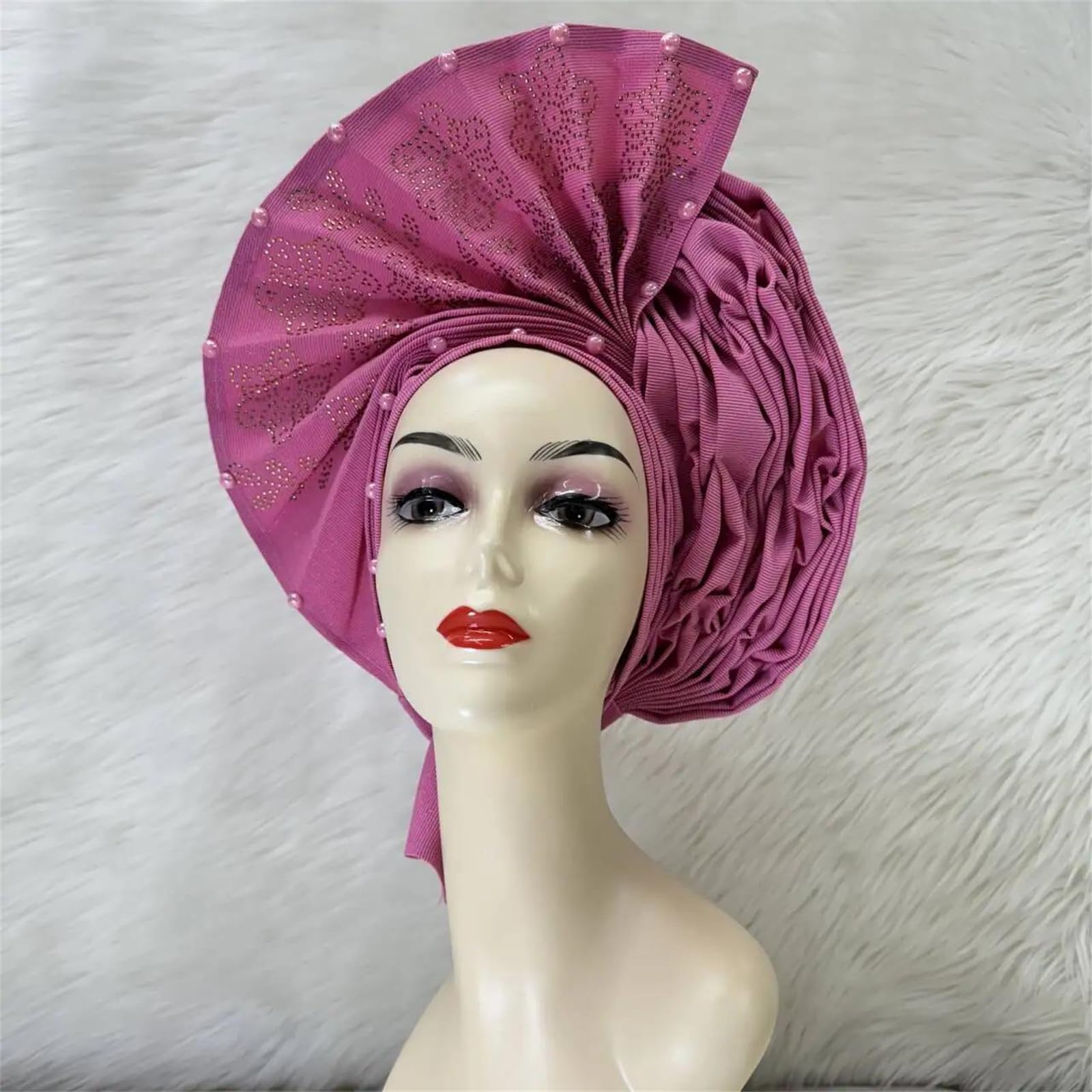 Turbante africano de moda para mujer, turbante para fiesta, turbante africano