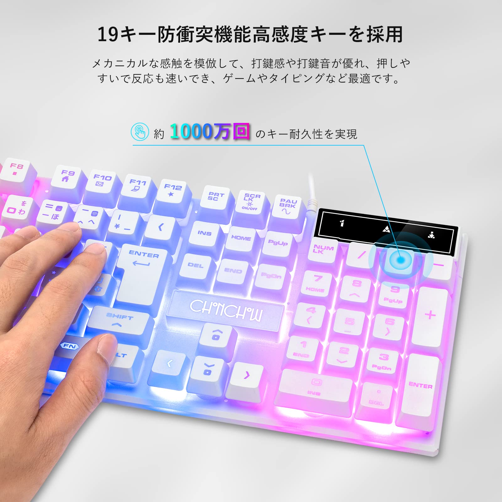 Amazon | CHONCHOW ゲーミングキーボードマウスセット ps4
