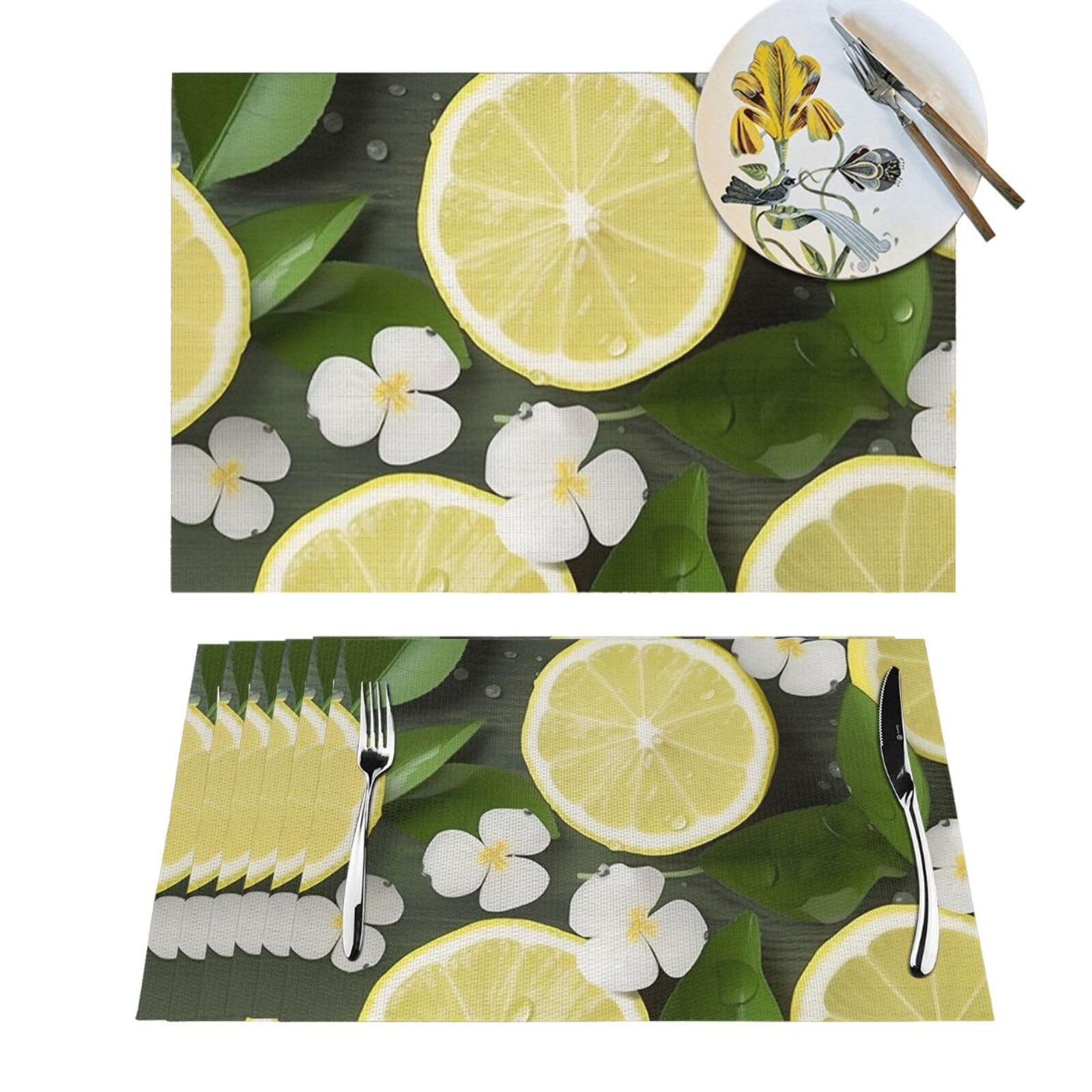 Sets de table lavables antidérapants et résistants à la chaleur