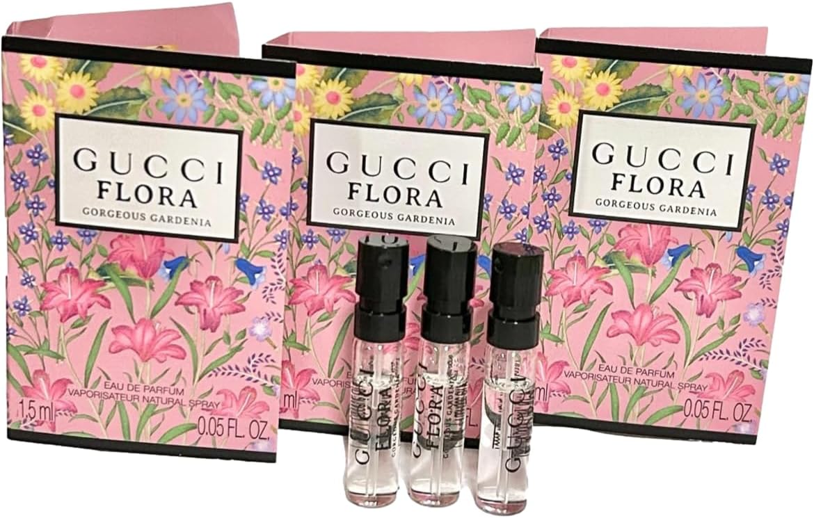 Flora Sample Perfume Perfume Gorgeous Gardenia Women Spray 1.5 ml / 0.05 oz set of 3