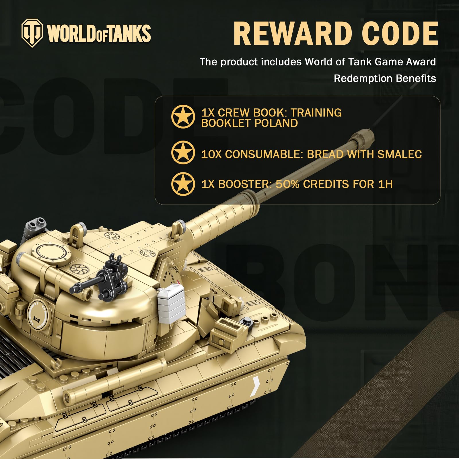 Amazon.com: Reobrix 60TP Tank Building Set 77036, World of Tanks