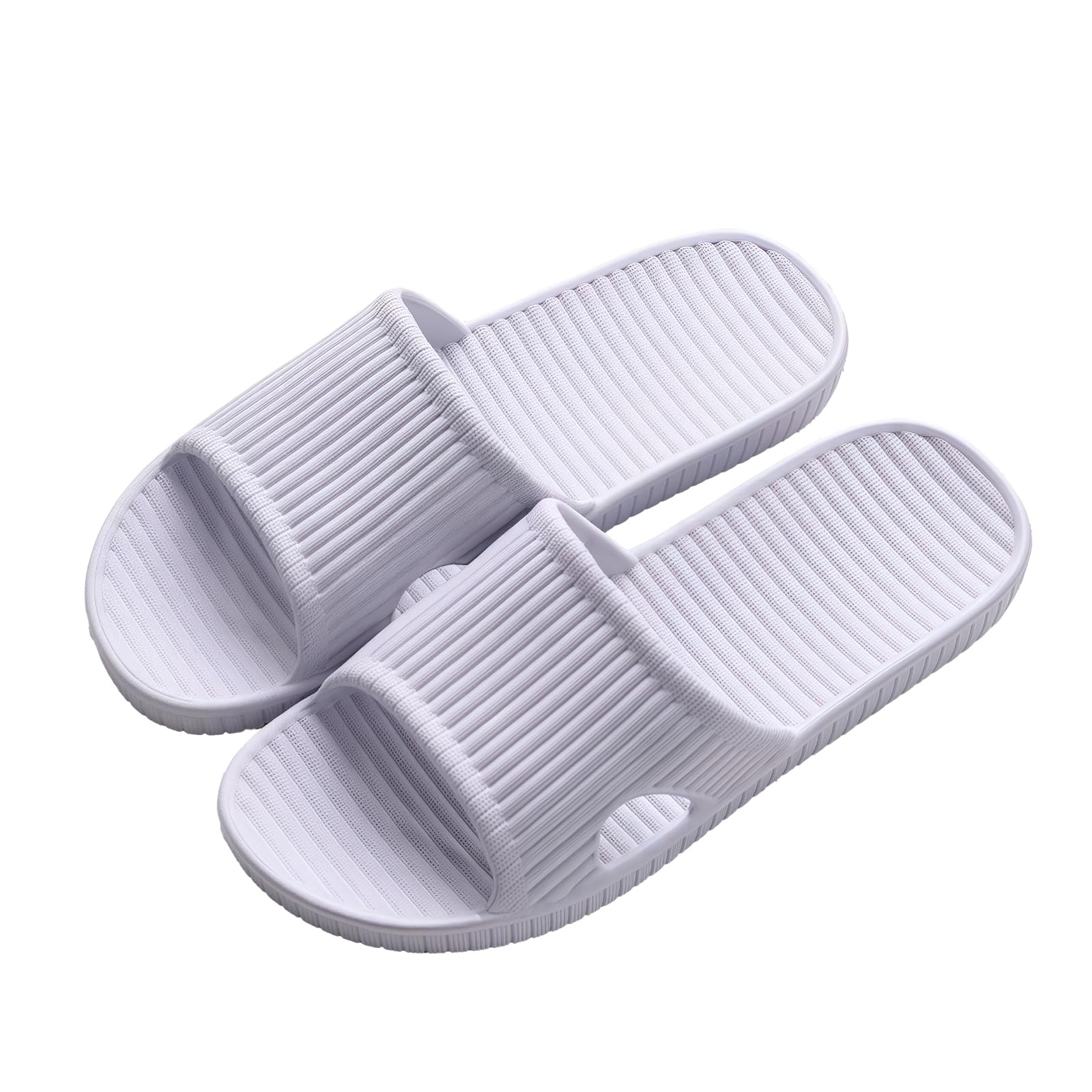 Milaloko Frauen Männer Dusche Hausschuhe Offene Zehe Sommer Sliders Sandalen Rutschfeste Unisex Slip On Hausschuhe für Zuhause Indoor Badezimmer Pool