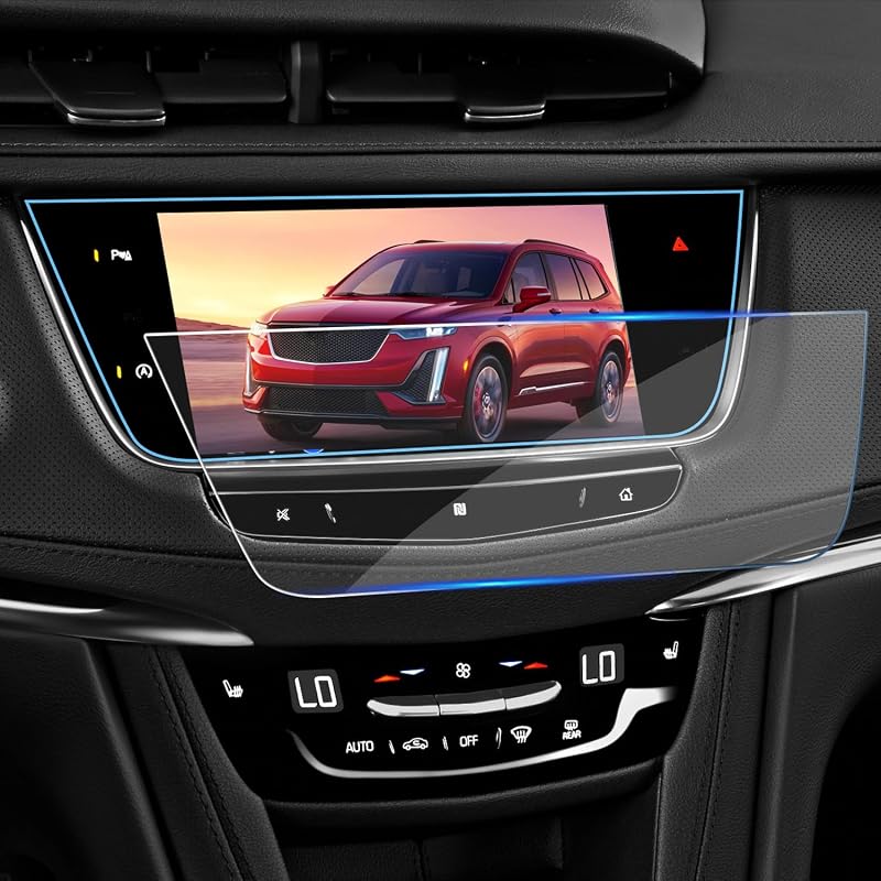 Película Protetora de Vidro Temperado 9H para Tela Multimídia Cadillac XT5 e XT6 de 20,3 cm (8 pol.) VEIROOM