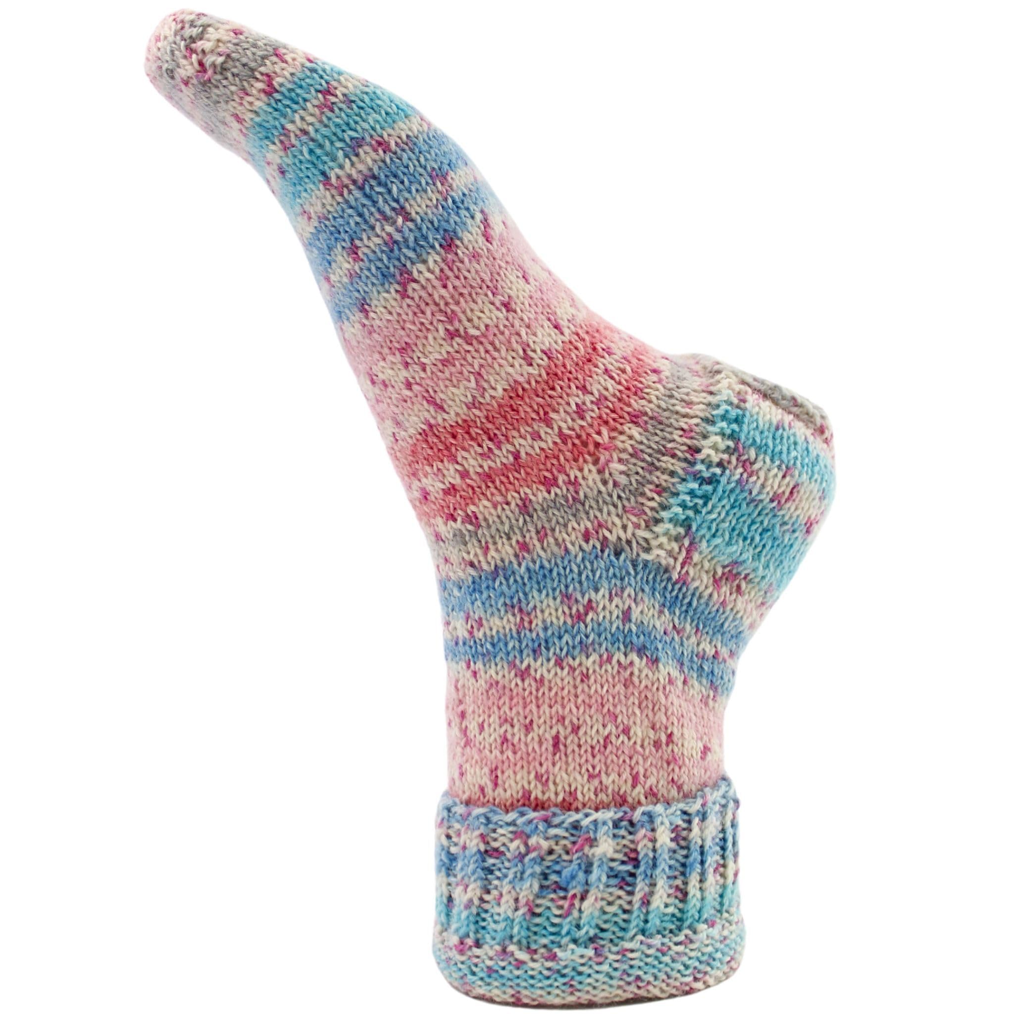 myboshi mysocks Merino, extra weiche 4-fädige Merino-Sockenwolle, 75% Schurwolle, 25% Polyamid, filzfrei, 100g, 420m Rosa (Tulpe), 5 Knäuel