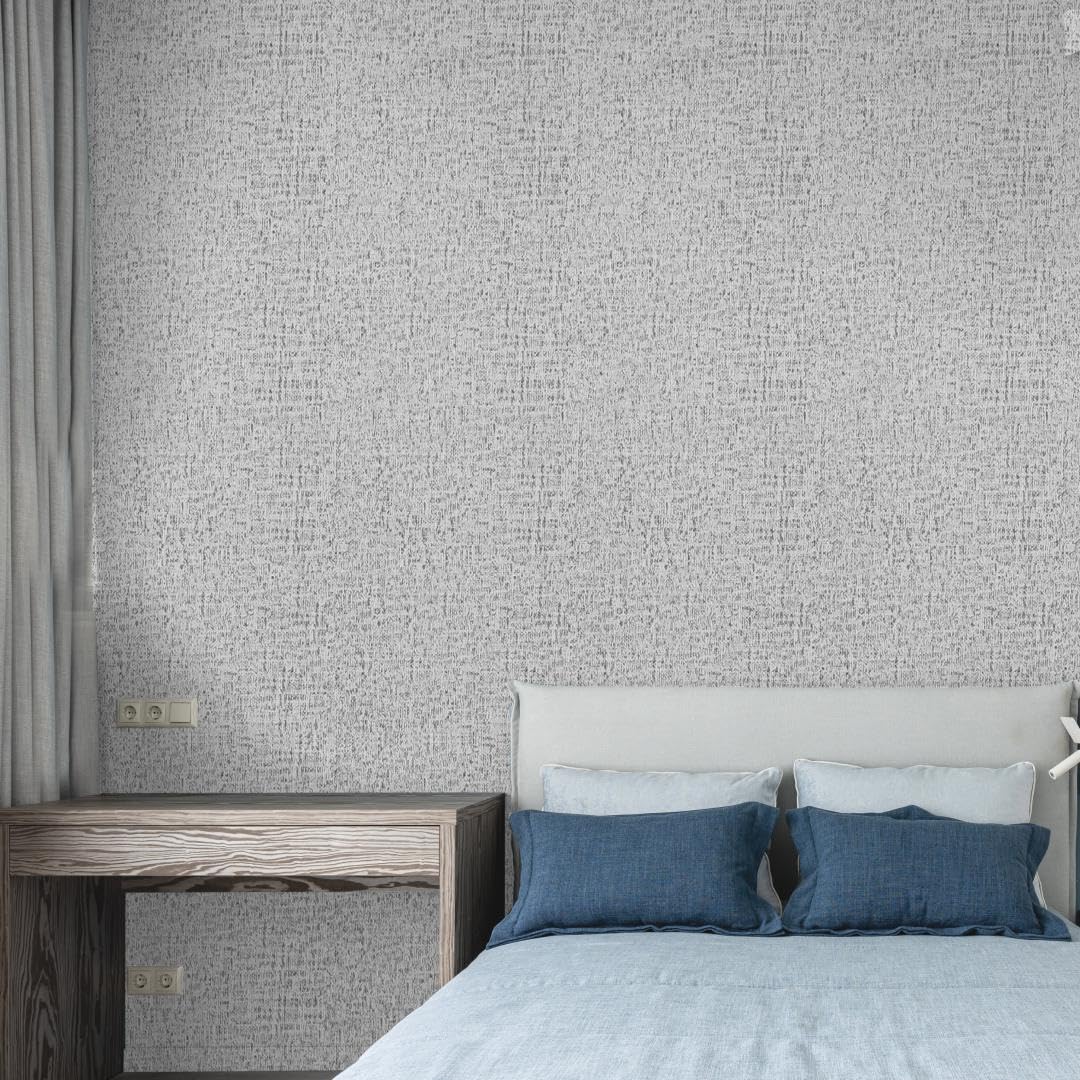 doodad Self Adhesive Wallpaper - 45cm x 1000cm, Covers 48 sq. ft | Fabric Grey Plain Wall Paper for Wall Decor | PVC Wallpaper Waterproof, Plain Wallpapers for Walls, Plain Wallpaper for Home Decor (B0CZ9KTHY5) Amazon Price History, Amazon Price Tracker