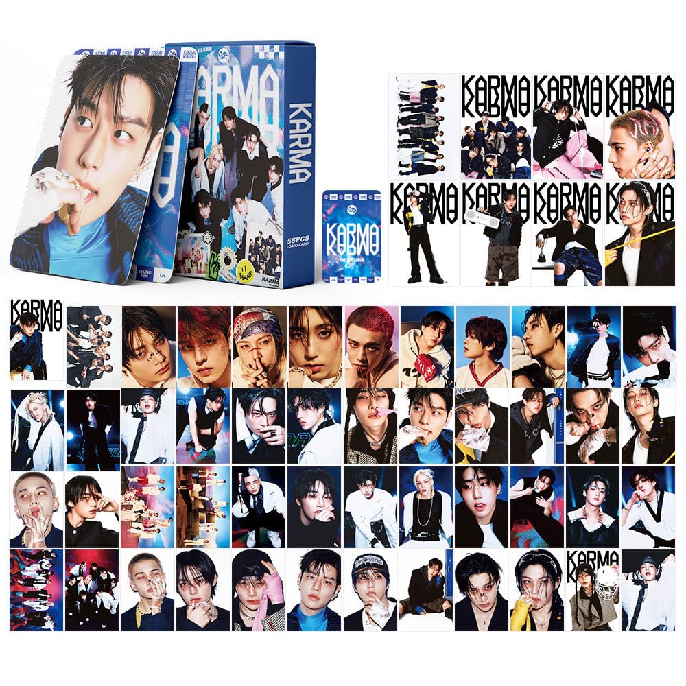Stray Kids Photocards, 55pcs Stray Kids Lomo Cards, SKZ Photocards, Must-Have for Fans