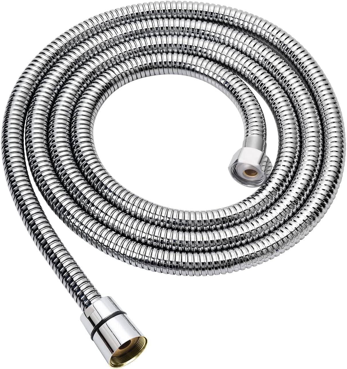 1.5m Shower Hose, Baytion 360°Anti-twist 304 Stainless Steel Handheld Shower Hose for Shower/Sitz Bath/Pet or Child Bathing/Leak-proof/Anti-erosion/1/2” Brass Spin Inner Core