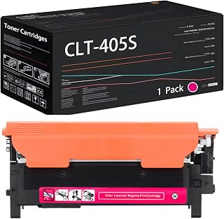 CLT-405S Toner Cartridges Compatible for Samsung SL-C422 SL-422W SL-420W SL-423 SL-423W SL-473W Printers, with Chip, High Yield 2500 Pages, High-Definition Printing (1 Pack Magenta)