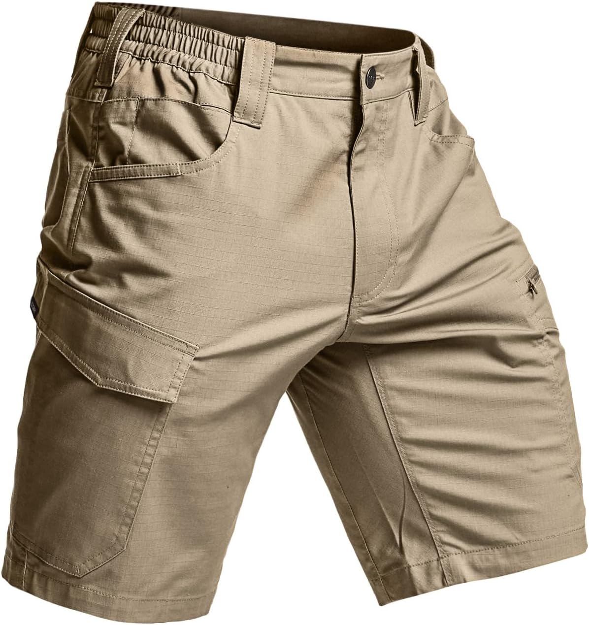 CQR Men's Flex Casual Cargo Shorts, Lightweight Water Resistant Golf Shorts, Stretch Tactical Work Shorts with Multi-Pocket - Image 9