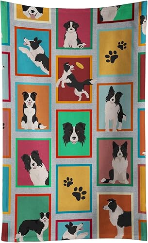 Caroline's Treasures MLM1111KTWL Lots of Border Collie - Toalla de cocina para invitados, toalla de baño decorativa para cara, té, paño de cocina,