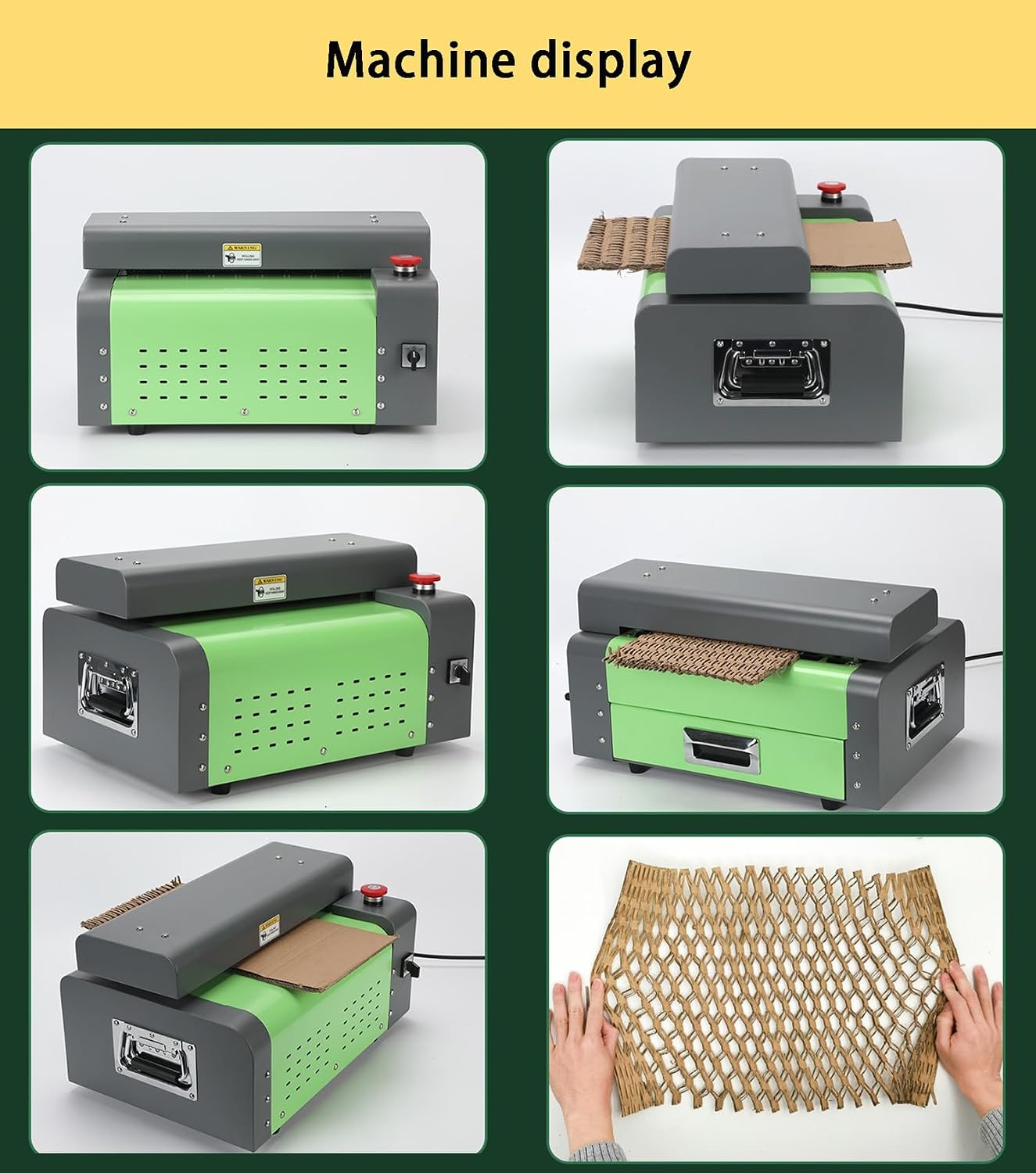 Corrugated Box Expansion Cutting Machine,Cardboard Shredder,Transforms Cardboard Into Packing Material, 325Mm Cutting Width,Honeycomb Packing Paper Maker