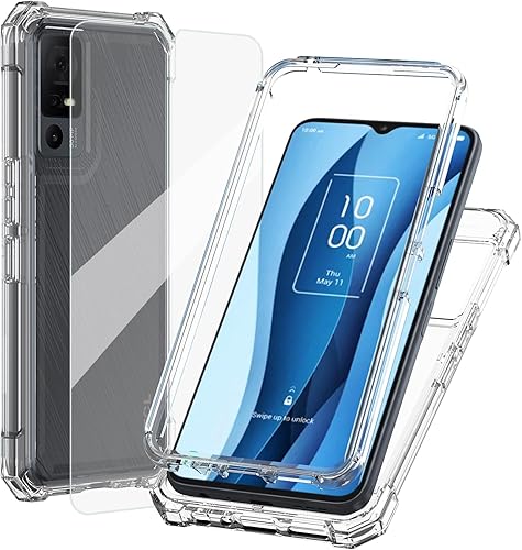 Miniatura 9 de Ailiber Funda para TCL 40 X, TCL 40XE funda de teléfono de 6.56 pulgadas con protector de pantalla, protección de estructura de doble capa,