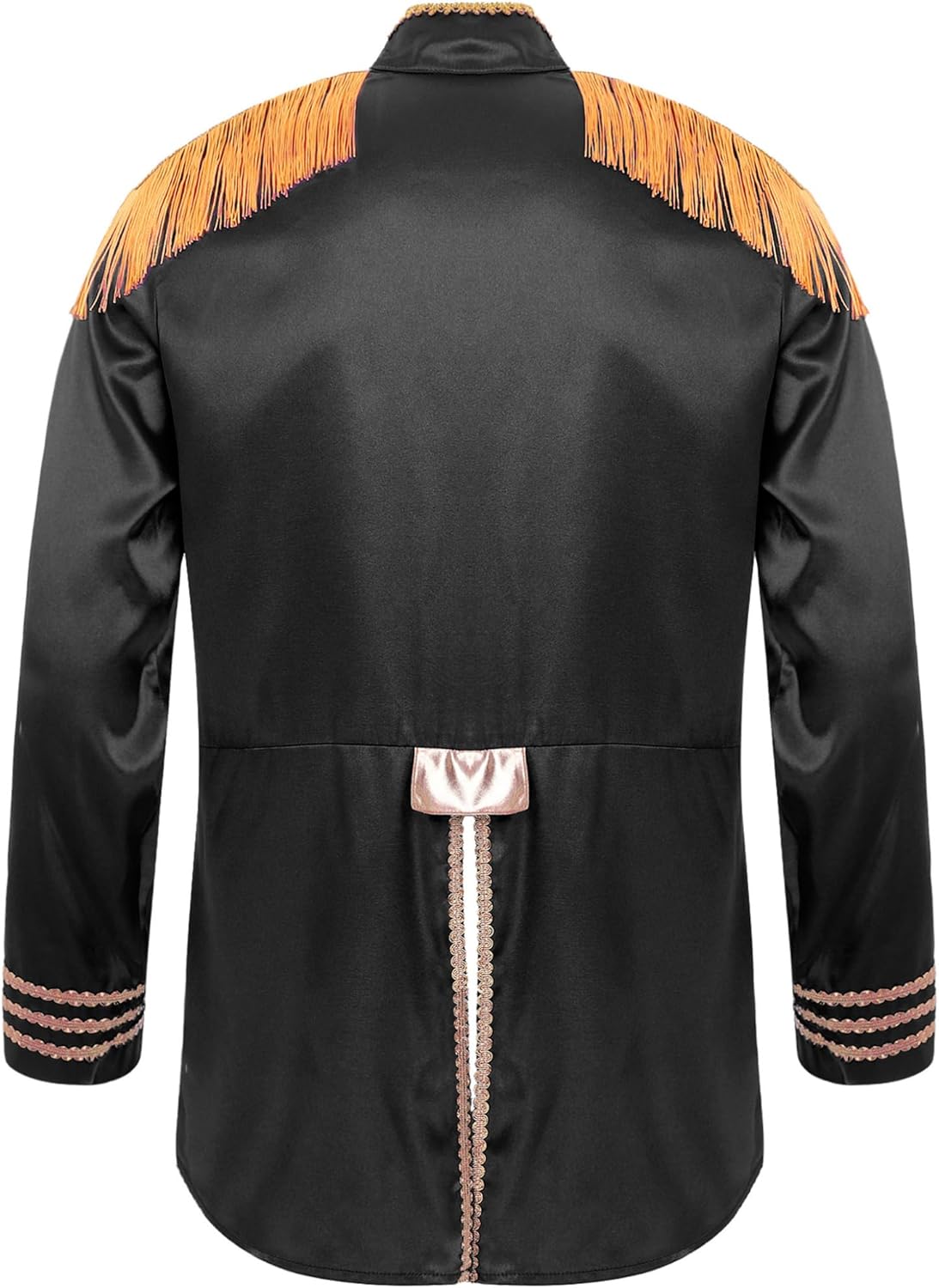 Men's Halloween SGT Sergeant Pepper Costume Budget Jacket Cosplay Rock Band 60s Hippy Satin Coat - Image 4