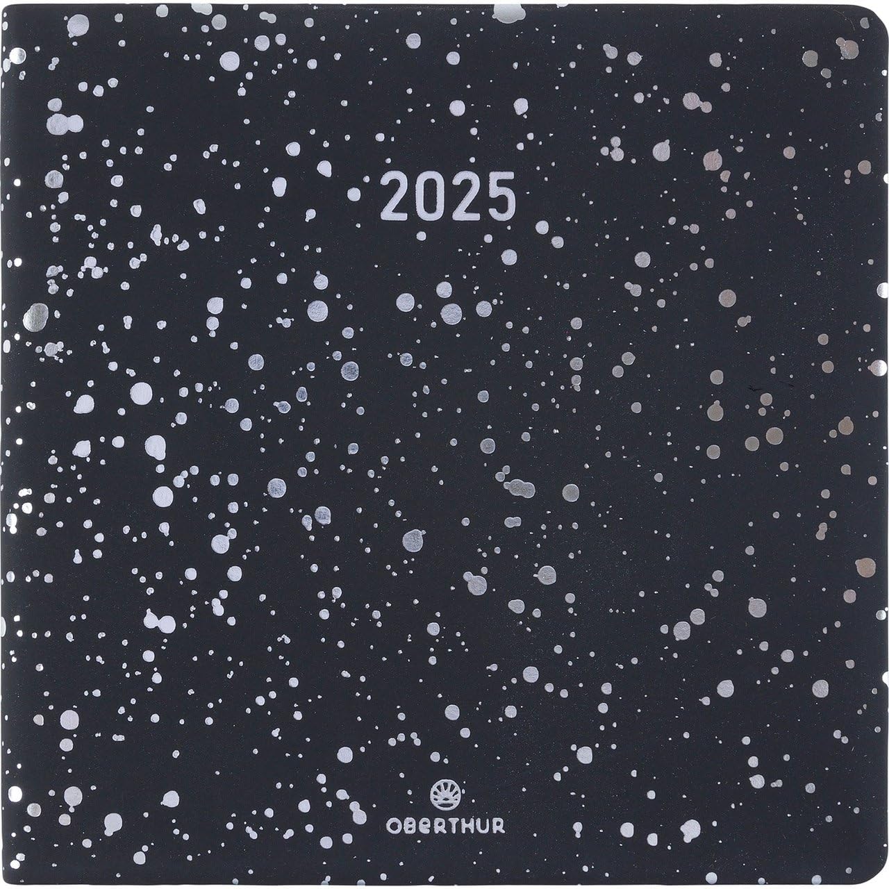 Agenda Semainier Carré 16 - Couverture Fuschia Terrazzo - Janvier à Décembre 2026 - 16x16 Cm