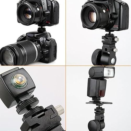 Miniatura 6 de Haidong Adaptador de montaje de zapata caliente de 14 de pulgada, soporte de adaptador de montaje de zapata caliente, mini negro doble tornillo de