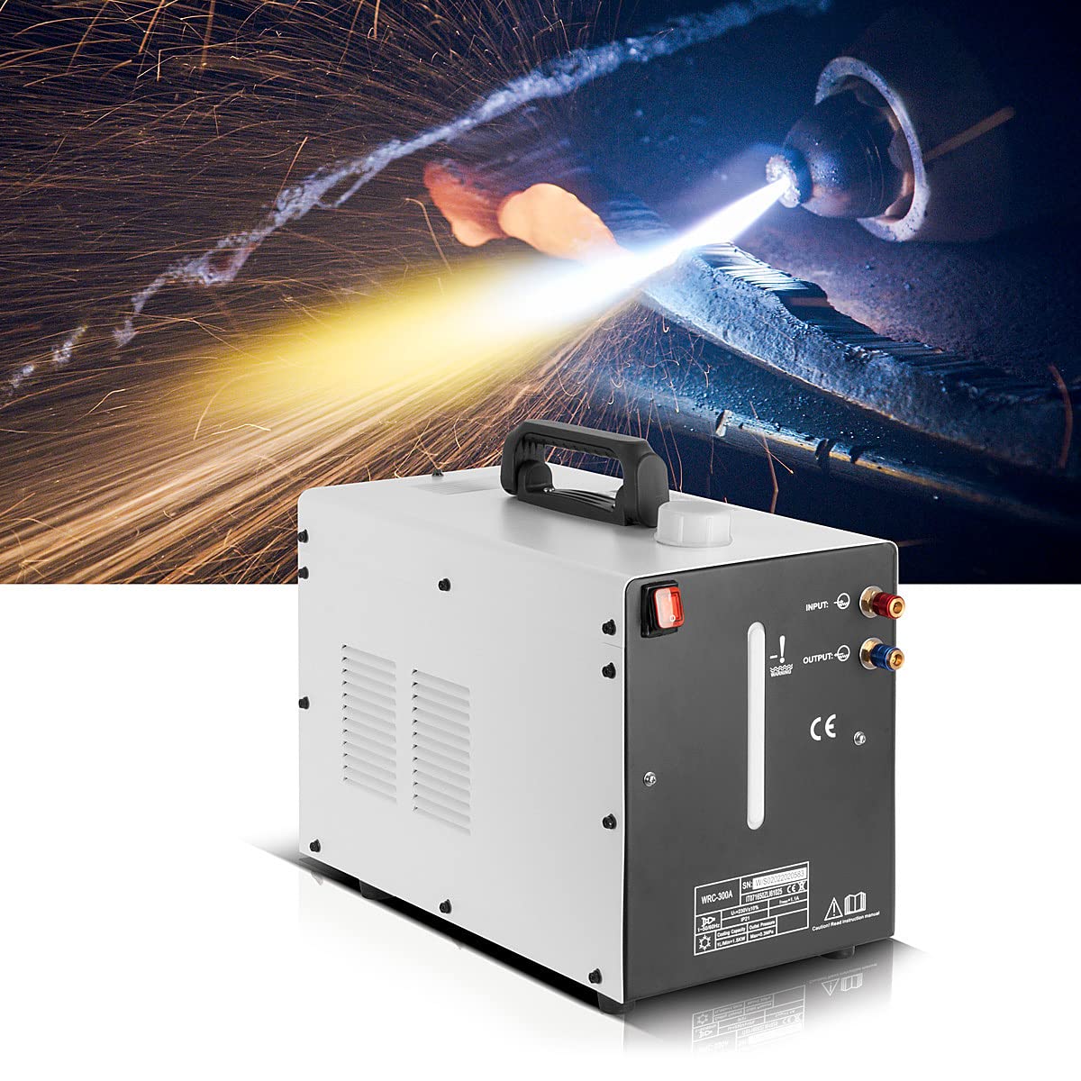 STAHLWERK Refrigerador de agua con 370 W de potencia y depósito de 6 l para equipos de soldadura MIG MAG | TIG y cortadoras de plasma