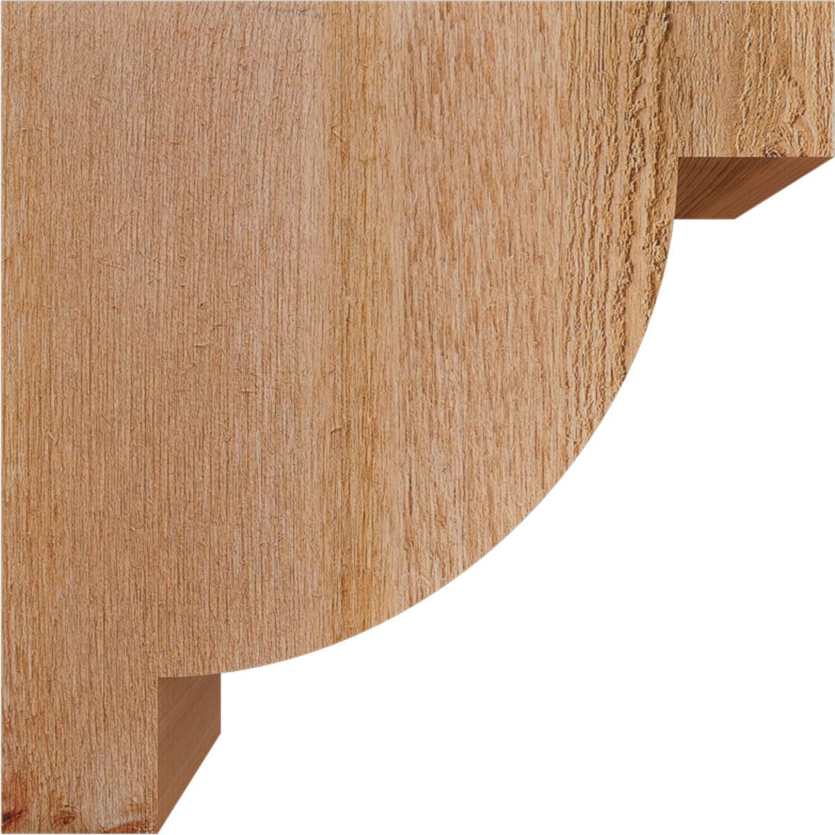Ekena Millwork COR04X12X12ALP00RWR 4"W x 12"D x 12"H Alpine Rough Sawn Corbel, Western Red Cedar