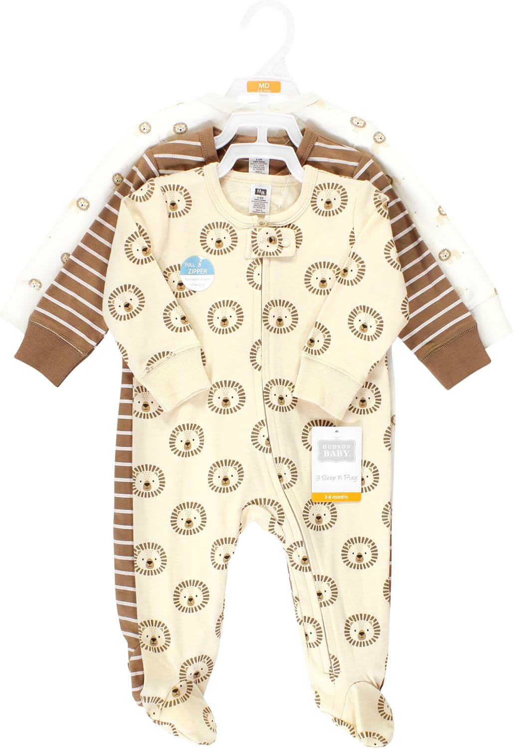 Hudson Baby Unisex Baby Cotton Sleep and Play - Image 2