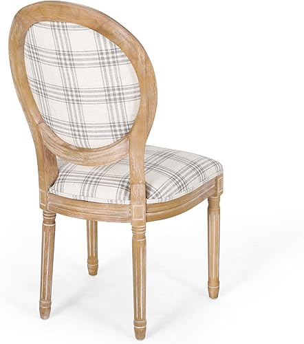 Miniatura 7 de Christopher Knight Home Camille - Sillas de comedor tradicionales de terciopelo, 2 piezas, color gris y blanco brillante