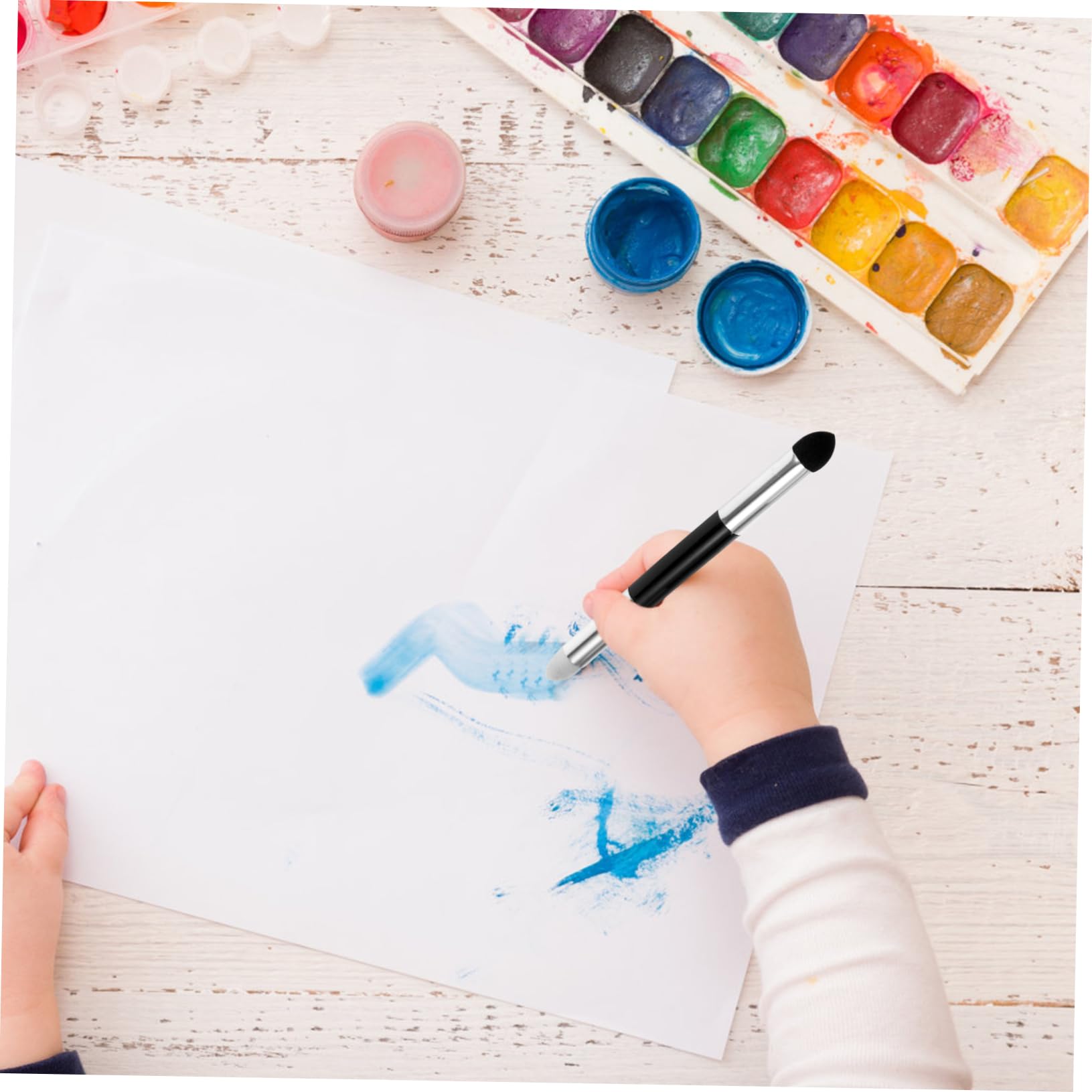 VILLCASE 16pièces Outils De Dessin à Estomper Double pour Dessin Et Esquisse Ensemble De Stylo Éponge Réutilisable pour Artistes