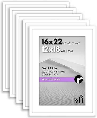 Vista 24 de Americanflat Portarretratos de 5 x 6 pulgadas con plexiglás pulido, juego de 5 portarretratos de 2 x 3 pulgadas con paspartú o para fotos de 5 x 6