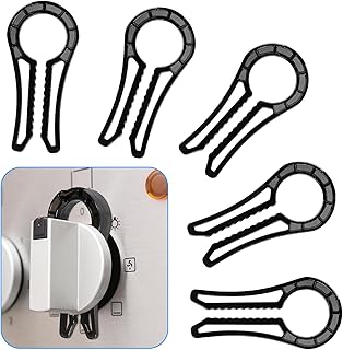 Gas Stove Knob Locks, Gap-fit Pin for Stove Knobs, for Knob Gap at Least 0.27", Oven Lock Child Safety, Baby Proofing Stove Knob Safety Covers Black Color, Pack of 5, with 1 Extra Piece for Back up