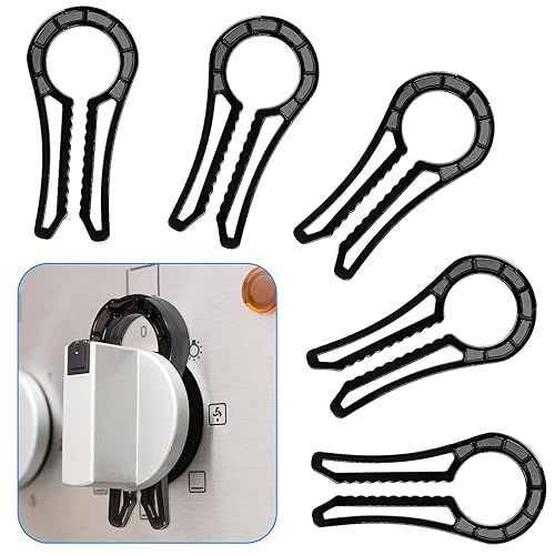 Cerraduras de perilla de estufa de gas, pasador de ajuste para perillas de estufa, para espacio de perilla de al menos 0.27 pulgadas, bloqueo del