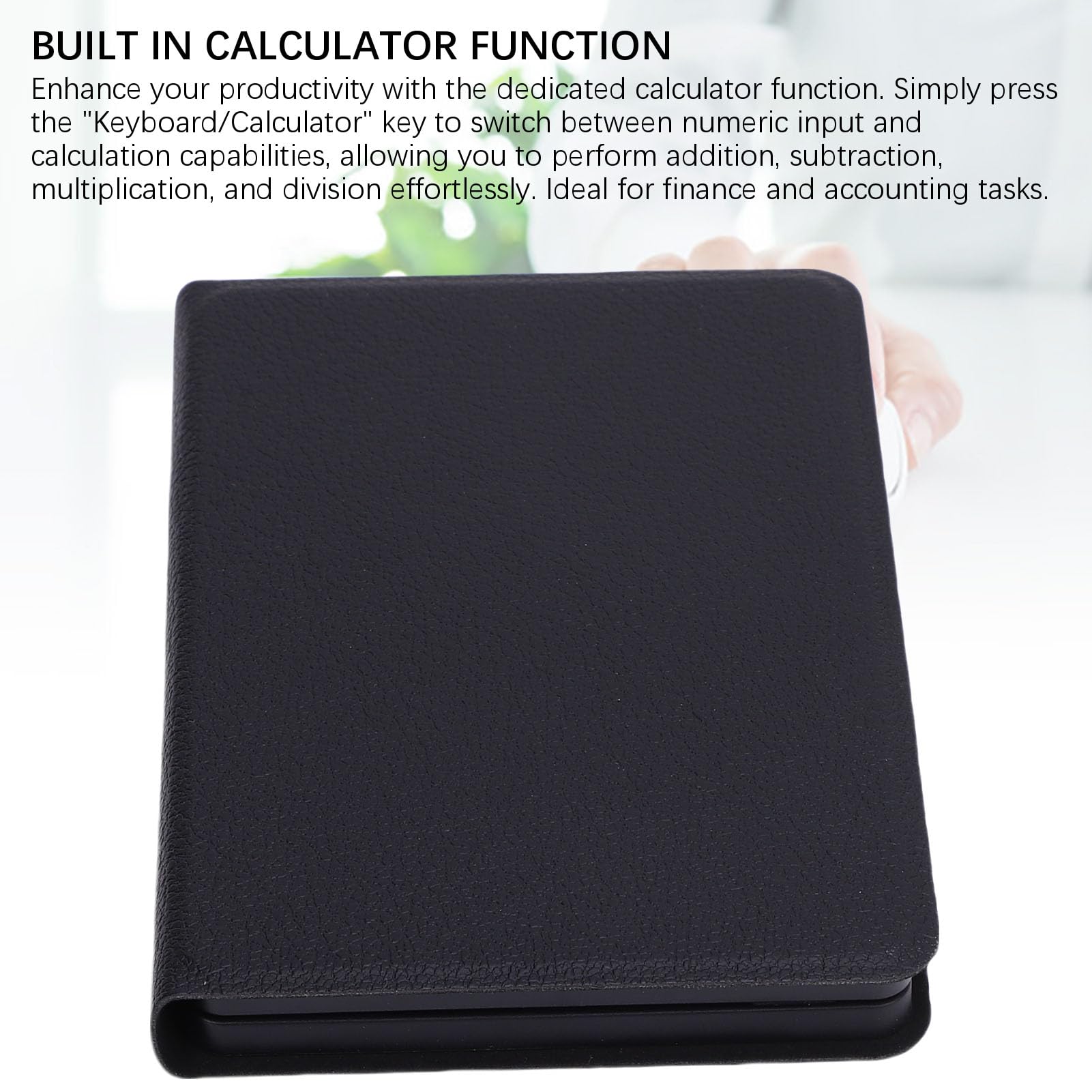 banapoy Pavé Numérique Bluetooth 3 en 1, pavé Numérique sans Fil Pliable à 23 Touches avec Calculatrice D'affichage et Tactile, Clavier de comptabilité Financière Portable