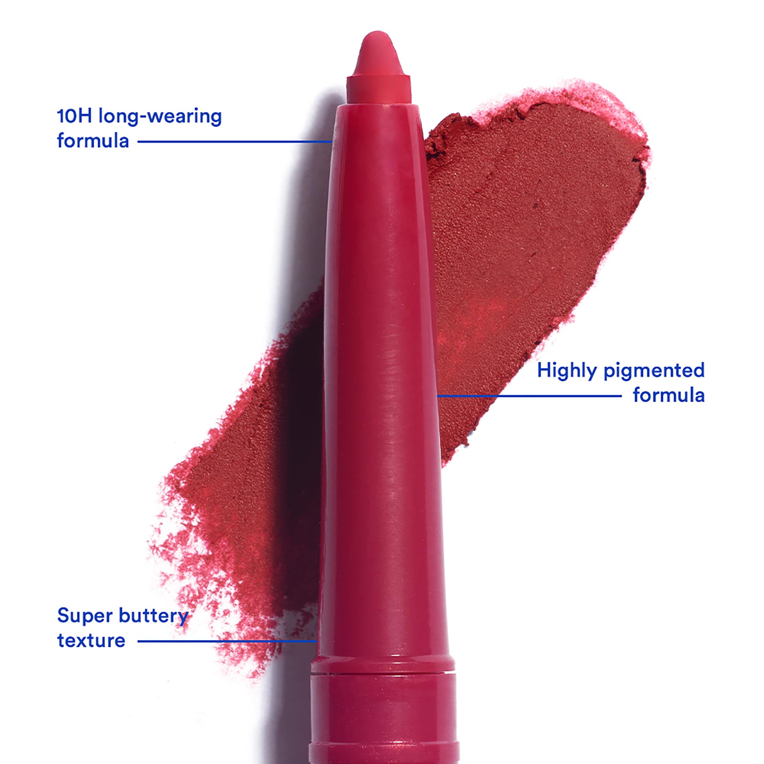 3INA MAKEUP - The Automatic Lip Pencil 250 - Dark pink red Lip Liner Built- In Sharpener - Waterproof Lip Liner - Image 3