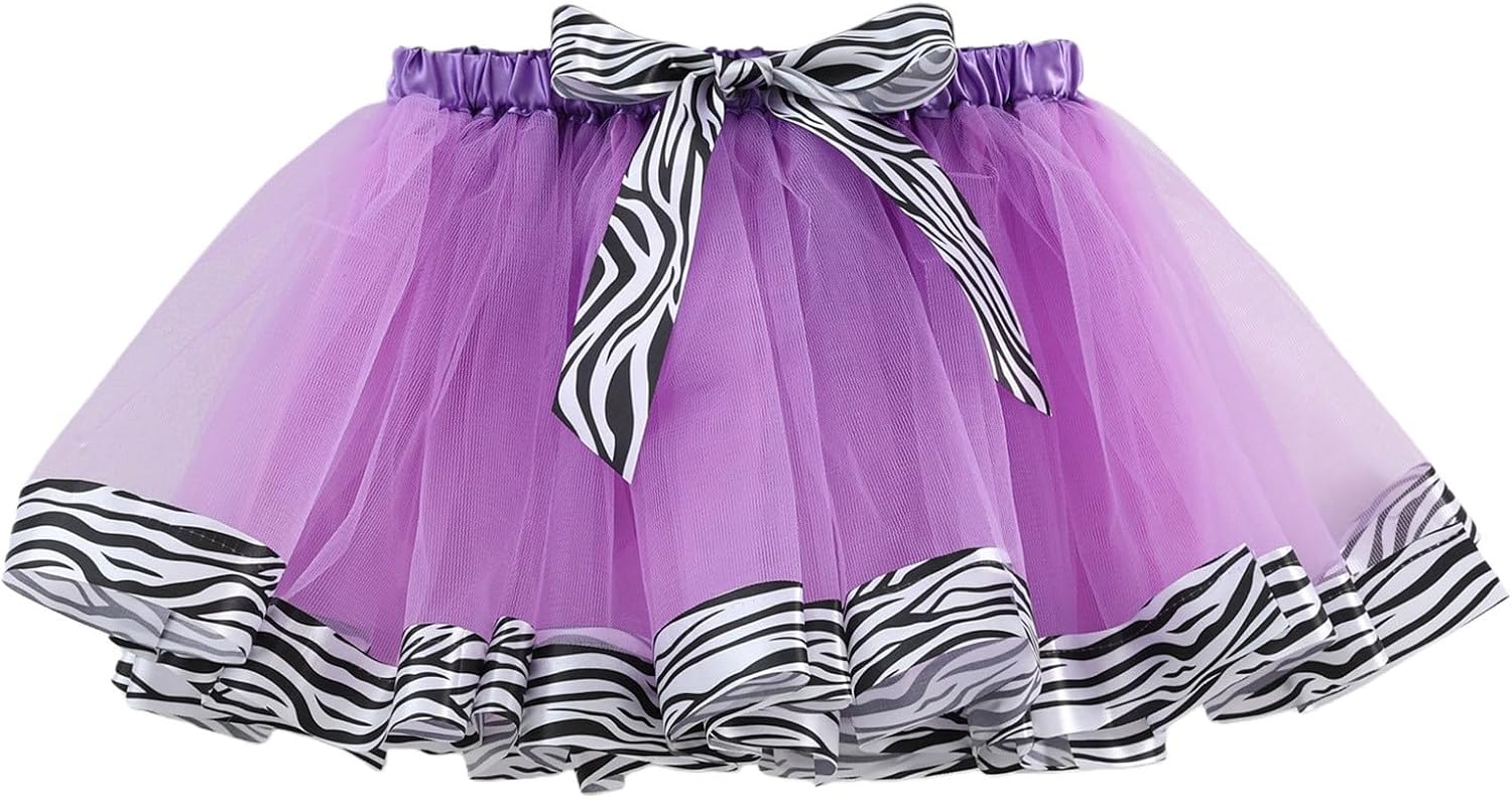 Girls Tutu Skirt Tulle Birthday Ballet Dance Party Princess Skirts Light Layered Carnival Elastic Ruffle Dress Clothes