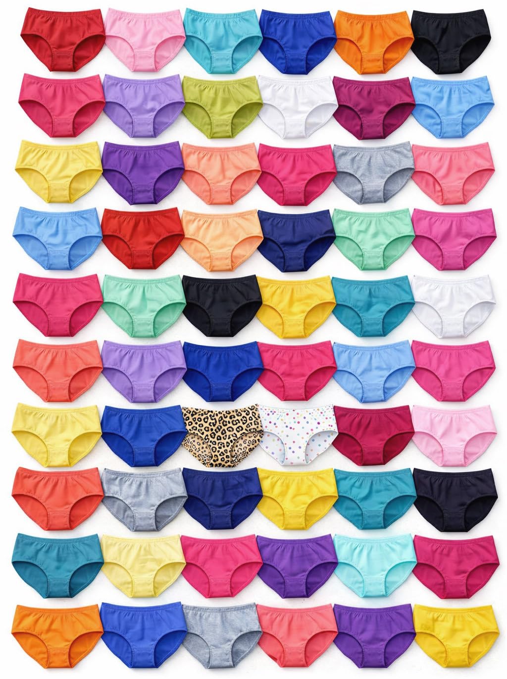 BILLIONHATS 72 Pack Womens Panties in Bulk Wholesale Ladies Brief Underwear Homeless Shelters Charity Donations Assorted Sizes Small-2X