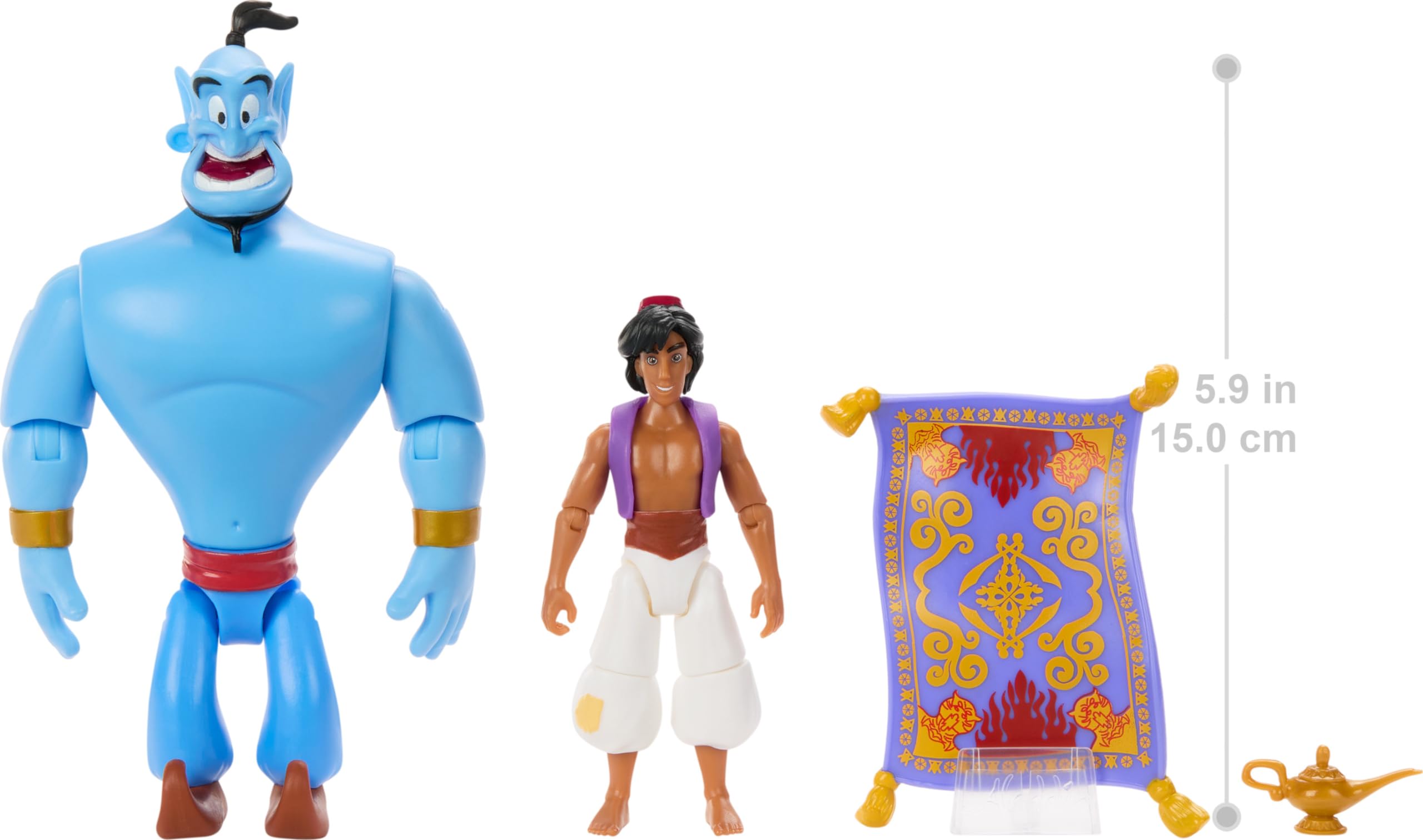 Disney Aladdin Storytellers Pack of 3 Figures Genie, Aladdin and