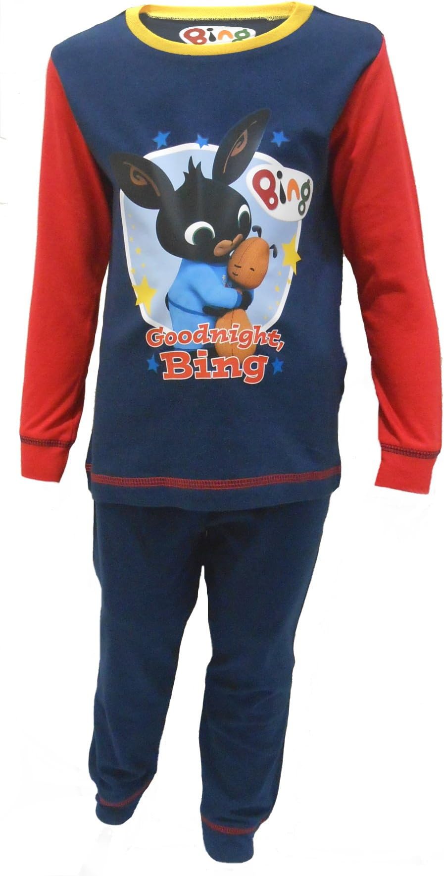 Boys Bing Pyjamas CBeebies Character 18-24m 2-3y 3-4y 4-5y 100% Cotton (18-24 Months, Goodnight Bing Navy Blue)