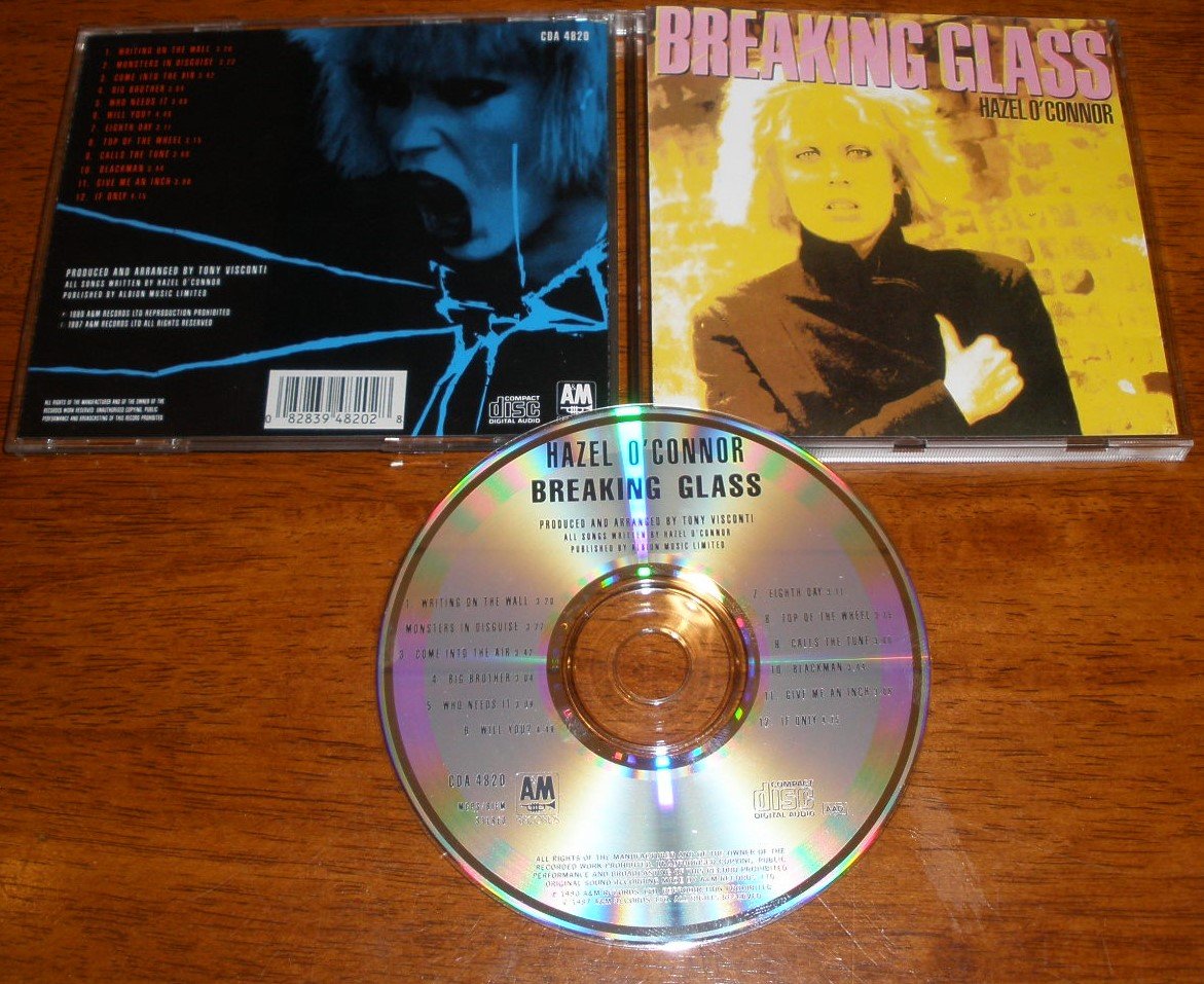 HAZEL O'CONNOR. BREAKING GLASS. ORIGINAL 1987 FIRST ISSUE 12 TRACK CD