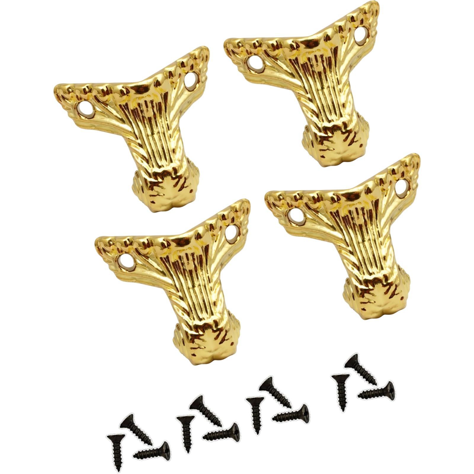 Tsophreniq A Jewelry Box Corner Feet Zinc Lloy Hardware 4 Piece Set With Screws For Decorative Lift Wooden Box Repair Nd Decorative Feet Corner Hardware Jewelry Wooden Repair Zinc Lloy Legs Restoration