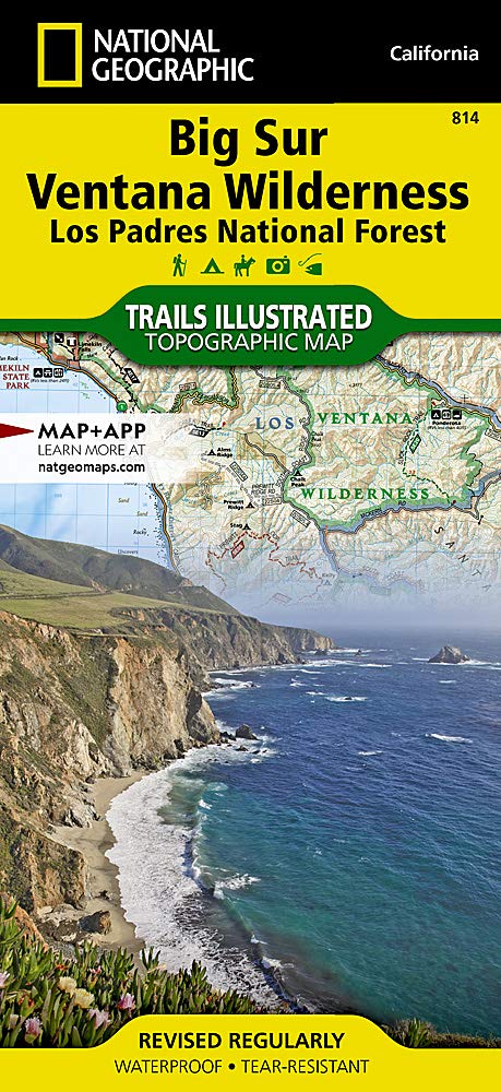 Big Sur, Ventana Wilderness Los Padres National Forest] (National Geographic Trails Illustrated Map, 814) 
