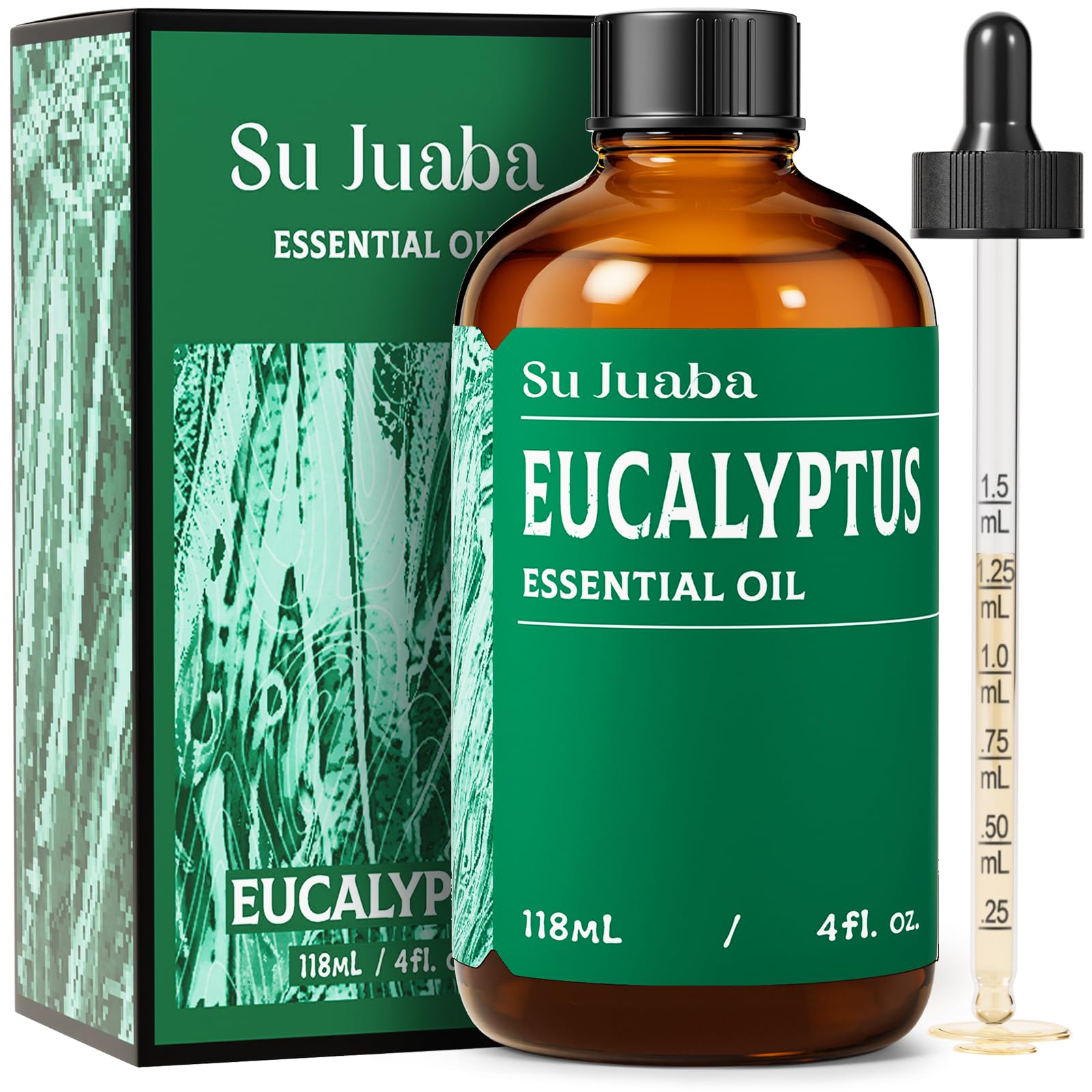 SU JUABA Eucalyptus Essential Oil for Diffusers, Showers, and Skin Care