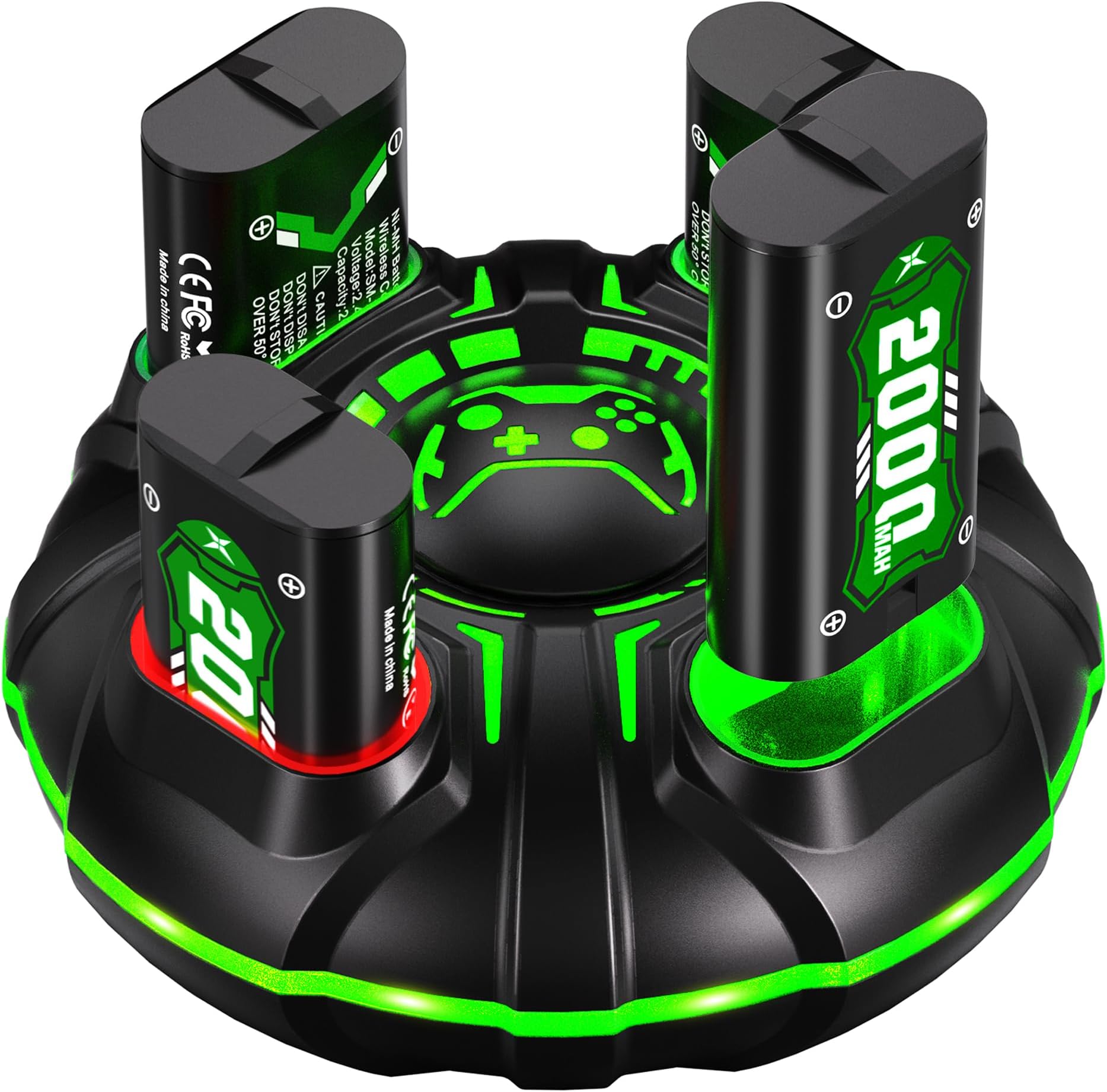 Ukor Fast Charging 4x4800mWh(4x2000mAh) Rechargeable