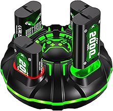 Ukor Fast Charging 4 x 2000mAh Rechargeable Battery Pack with Charger for Xbox Controller Rechargeable Batteries Xbox Accessories for Xbox One/Xbox Series X|S Xbox One S/Xbox One X/Xbox One Elite