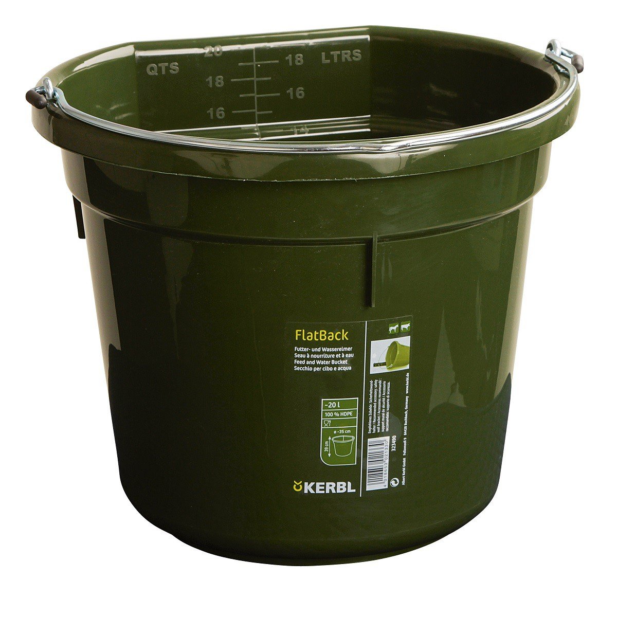 Kerbl Vert Plastic Horse Feeder Flatback