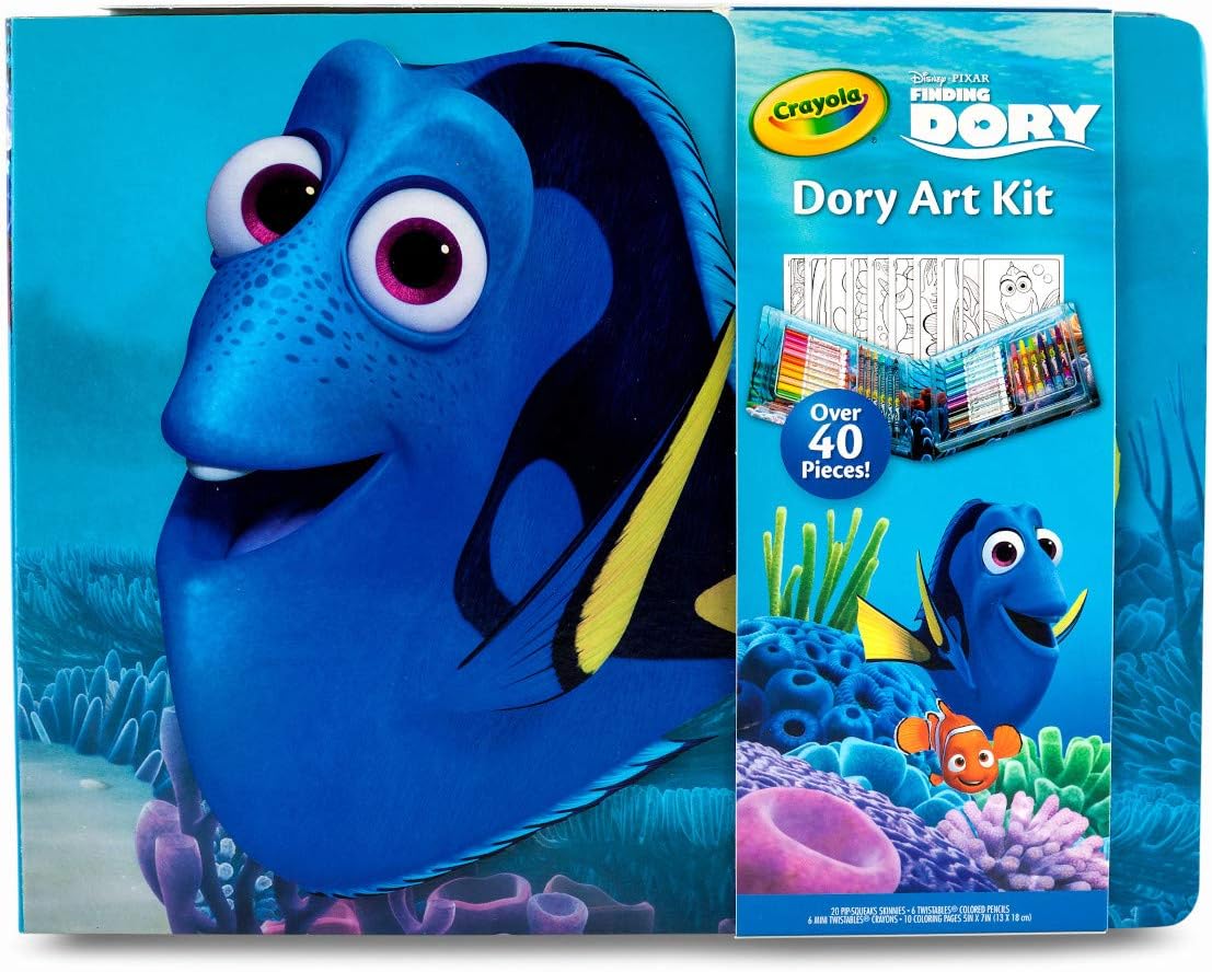 CrayolaFinding Dory Art Kit, Gift for Kids, 42 Piece, Ages 5, 6, 7, 8, 04-2014