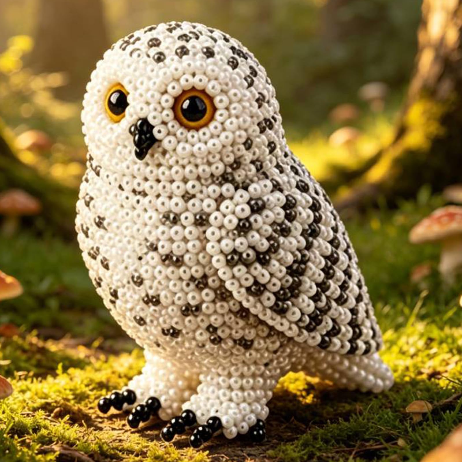Kit de bordado de cuentas de pájaro 3D, accesorios completos de arte con cuentas para diversión creativa de manualidades, perfecto para niñas, mujeres, adolescentes y adultos